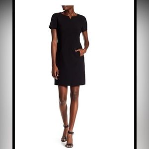 Tahari Arthur S. Levine Women’s Black Short Sleeve Shift Dress